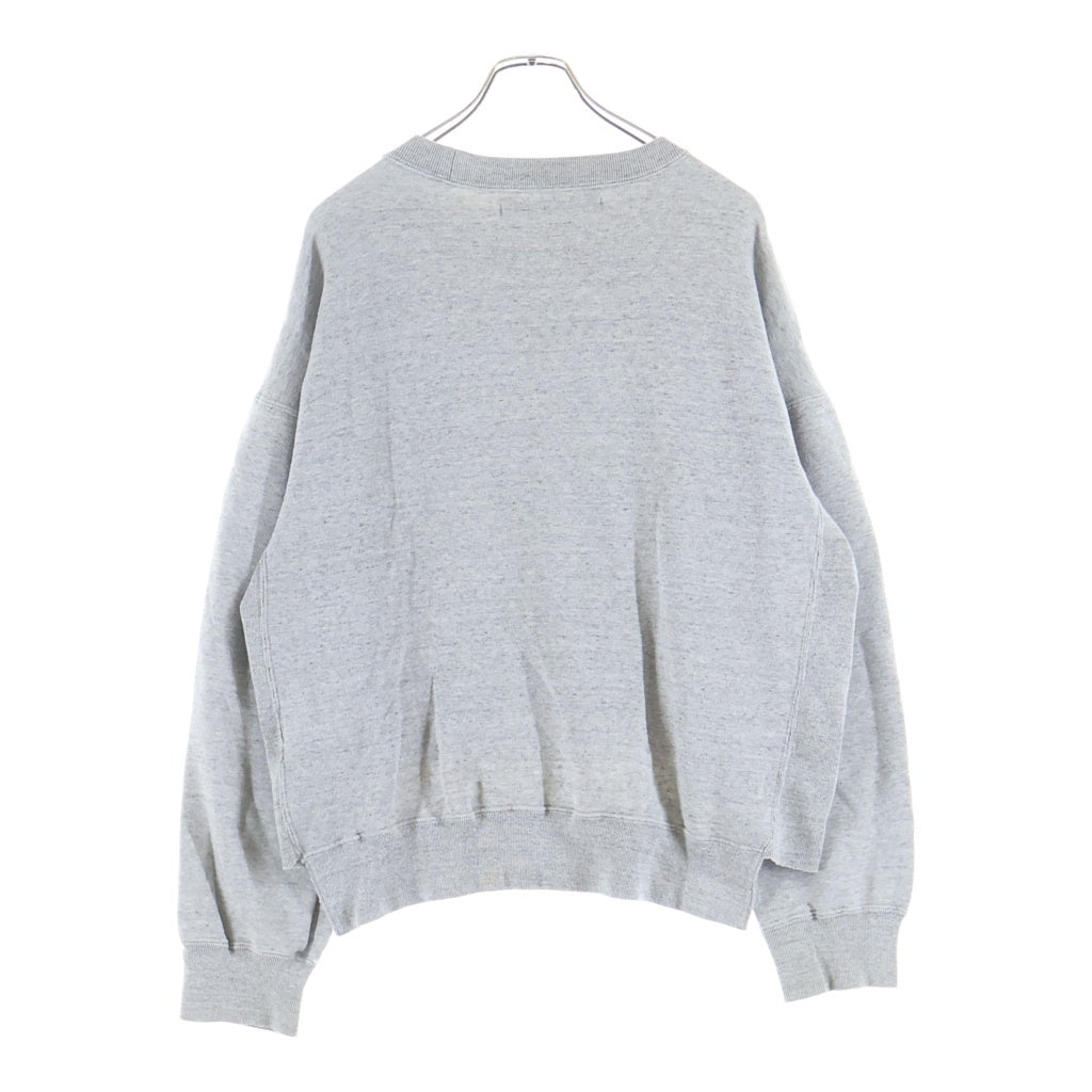 JOHN LAWRENCE SULLIVAN(ジョンローレンスサリバン) COTTON CREW NECK SWEAT コットンクルーネックスウェットトレーナー グレー