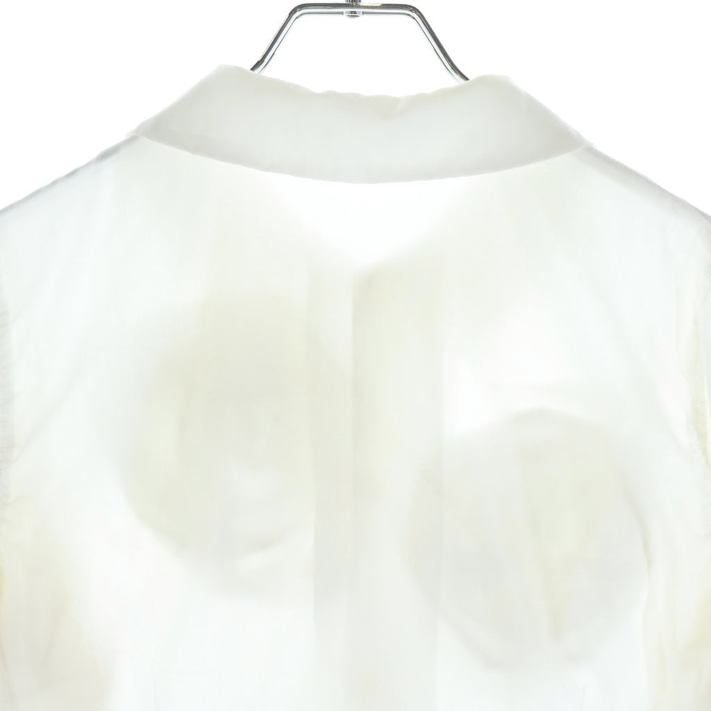 COMME des GARCONS(コムデギャルソン) 24AW ティアードフリルポリエステル 長袖シャツブラウス レディース ホワイト RN-B005