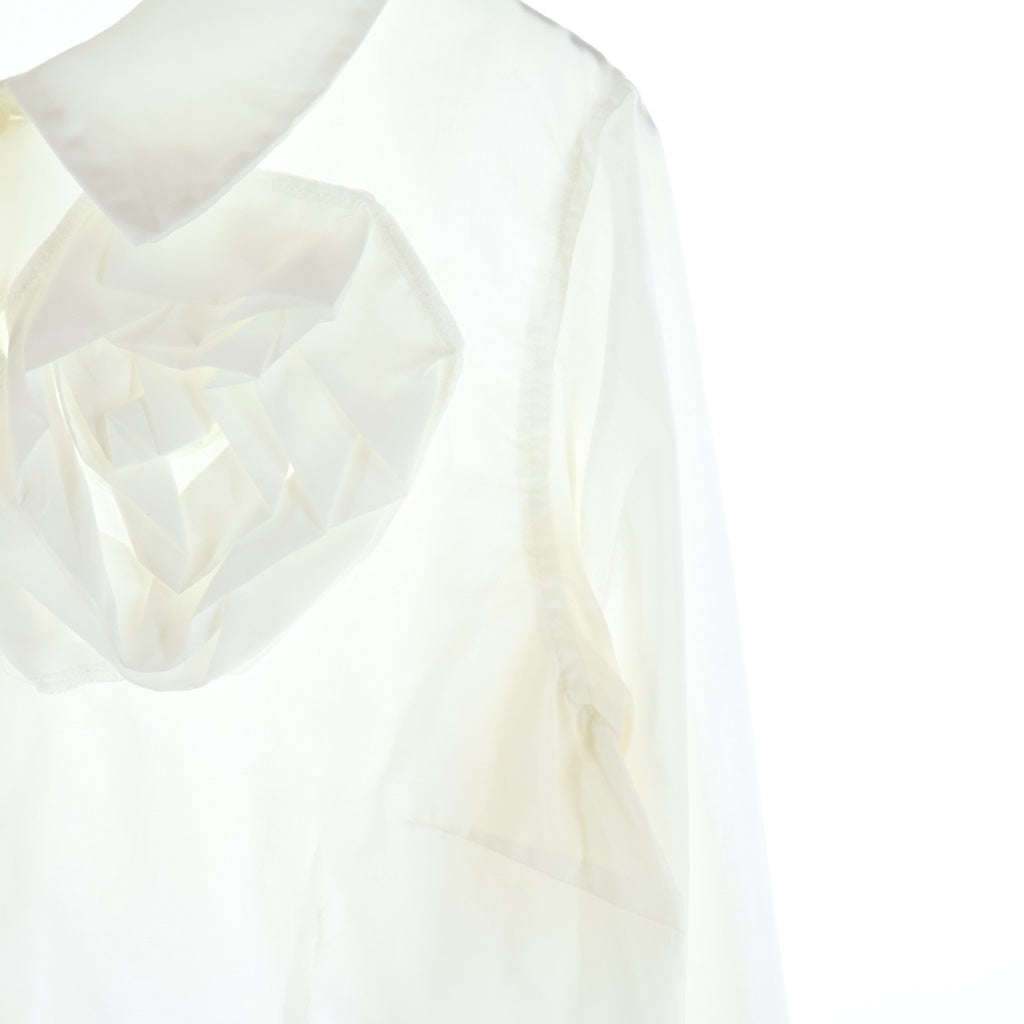 COMME des GARCONS(コムデギャルソン) 24AW ティアードフリルポリエステル 長袖シャツブラウス レディース ホワイト RN-B005