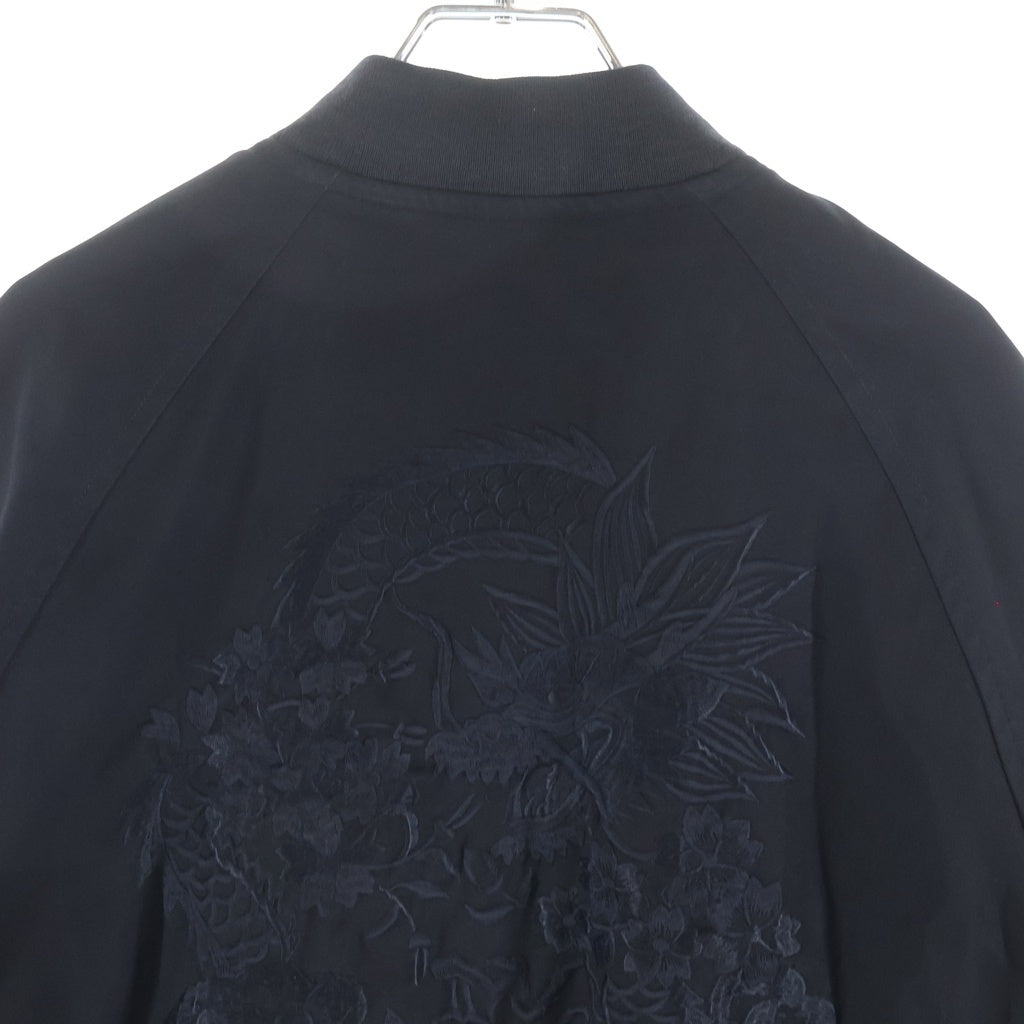 COMME des GARCONS(コムデギャルソン) SATIN SHORT SOUVENIR JACKET サテンショートスーベニアジャケット レディース ブラック GJ-11082S