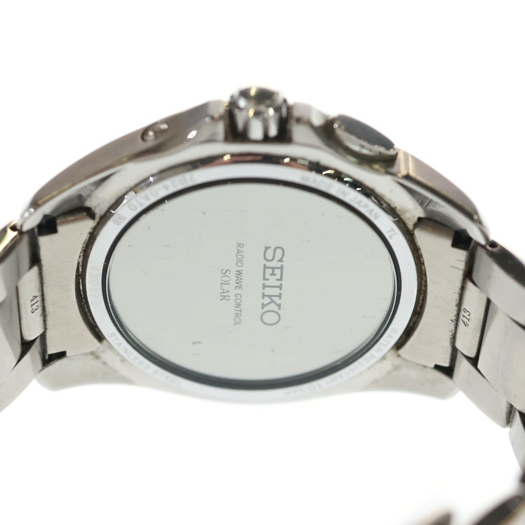 SEIKO(セイコー) ブライツ 黒文字盤 SS/QZ ソーラー