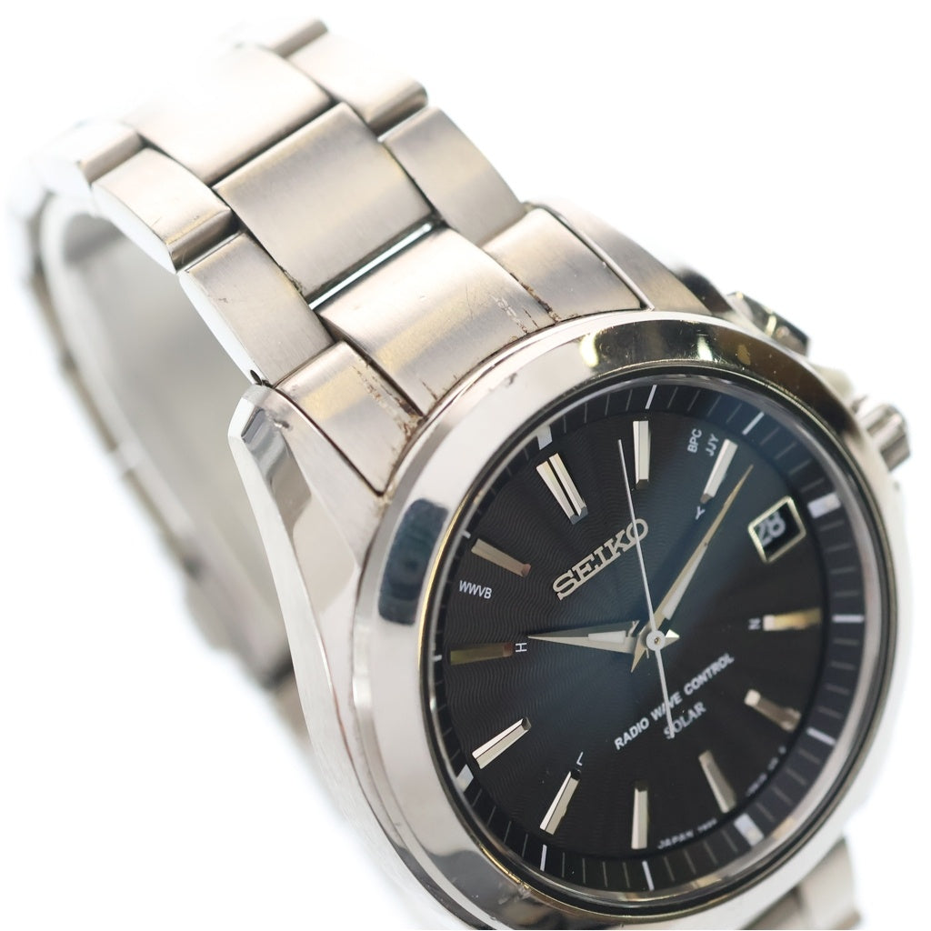 SEIKO(セイコー) ブライツ 黒文字盤 SS/QZ ソーラー