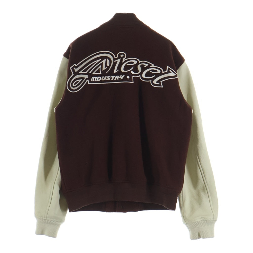 DIESEL(ディーゼル) 78 ワッペン ウールスタジャン ブラウン A18503