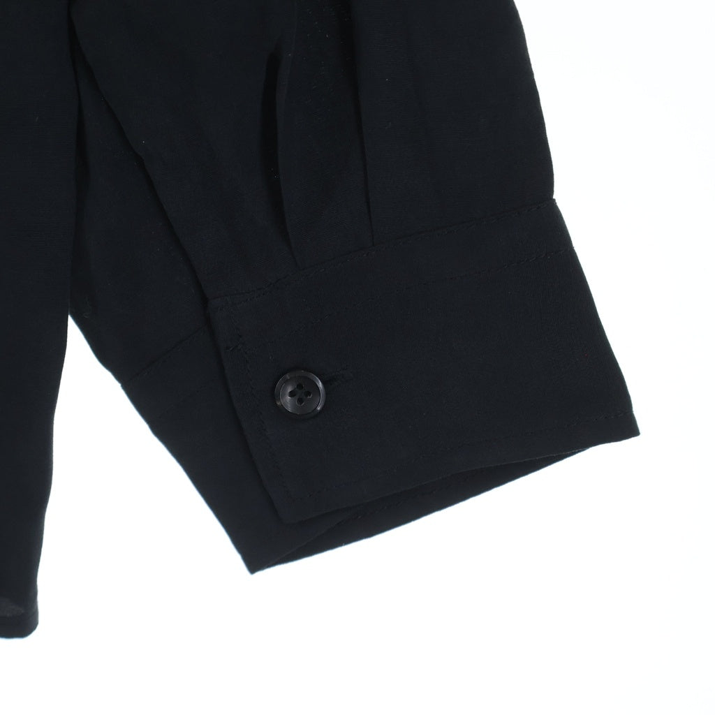 ATTACHMENT(アタッチメント) CU/RY FIBRIL TAFFETA PATCH POCKET L/S SHIRT 長袖シャツ ブラック