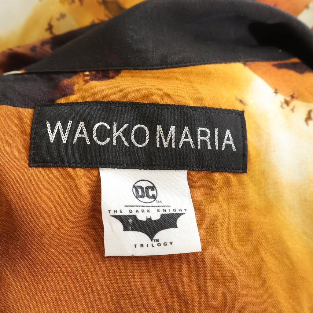 WACKO MARIA(ワコマリア) 25SS アロハシャツ バットマングラフィック開襟シャツ オレンジ TDKT-WM-HI01