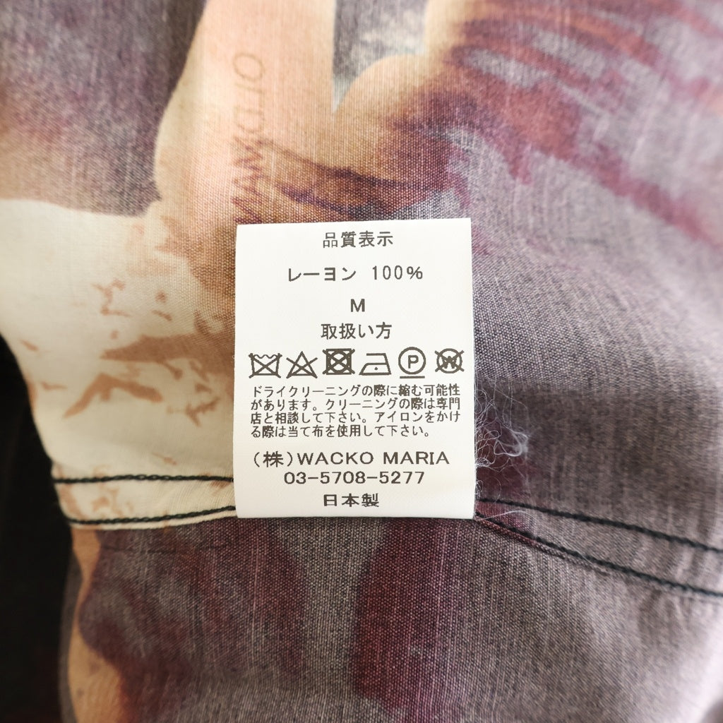 WACKO MARIA(ワコマリア) 25SS アロハシャツ バットマングラフィック開襟シャツ オレンジ TDKT-WM-HI01