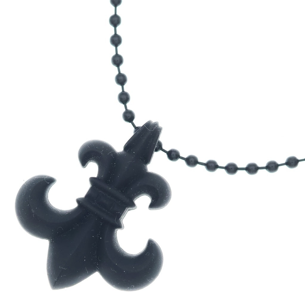 CHROME HEARTS(クロムハーツ) RUBBER BS FLUER BS フレア ラバーネックレス シリコン ブラック