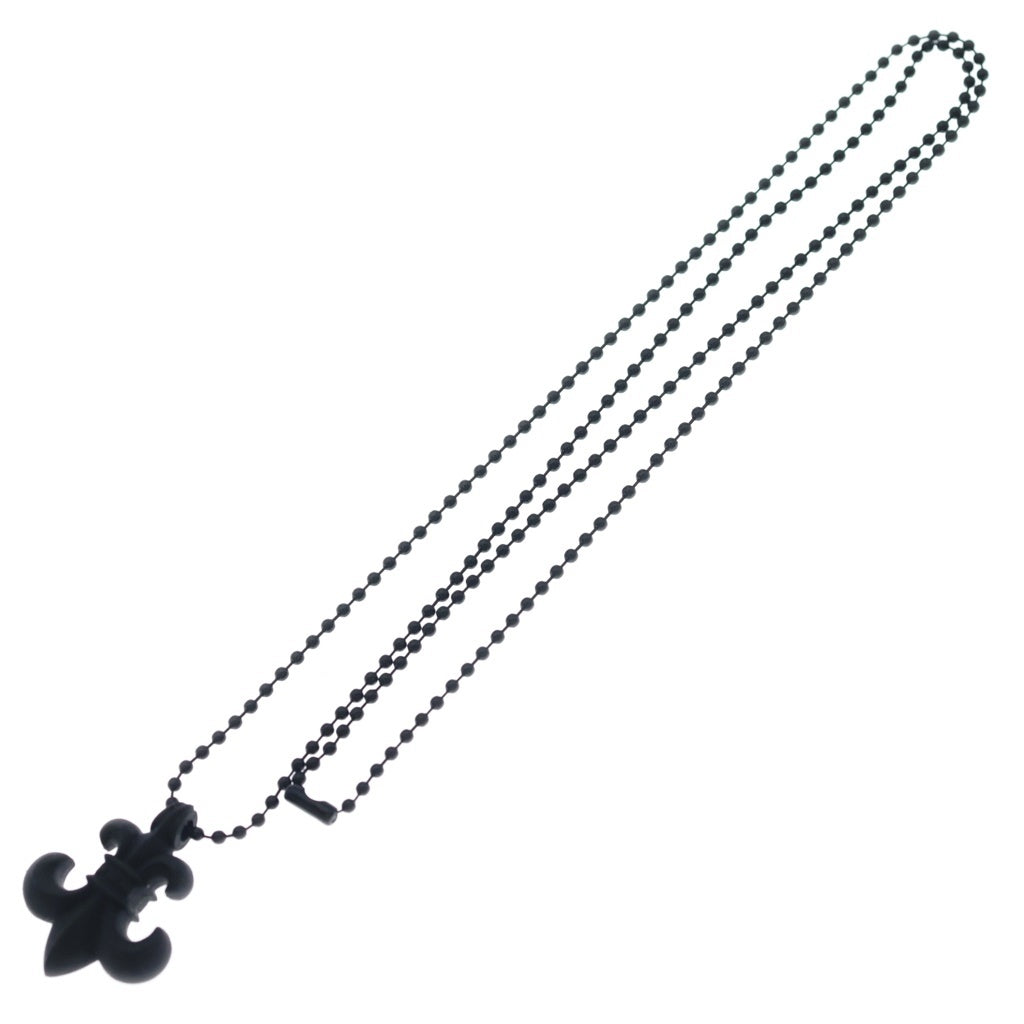 CHROME HEARTS(クロムハーツ) RUBBER BS FLUER BS フレア ラバーネックレス シリコン ブラック