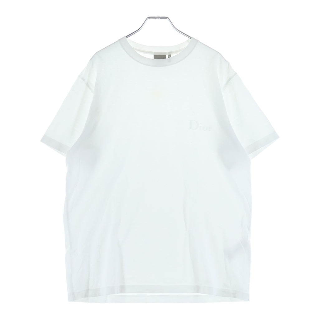 DIOR(ディオール) 26SS ロゴ刺繍半袖Tシャツ カットソー ホワイト 683J606A0677