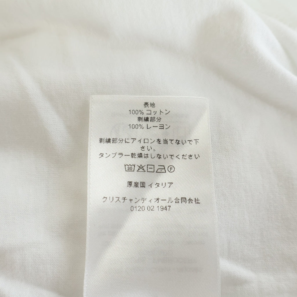 DIOR(ディオール) 26SS ロゴ刺繍半袖Tシャツ カットソー ホワイト 683J606A0677
