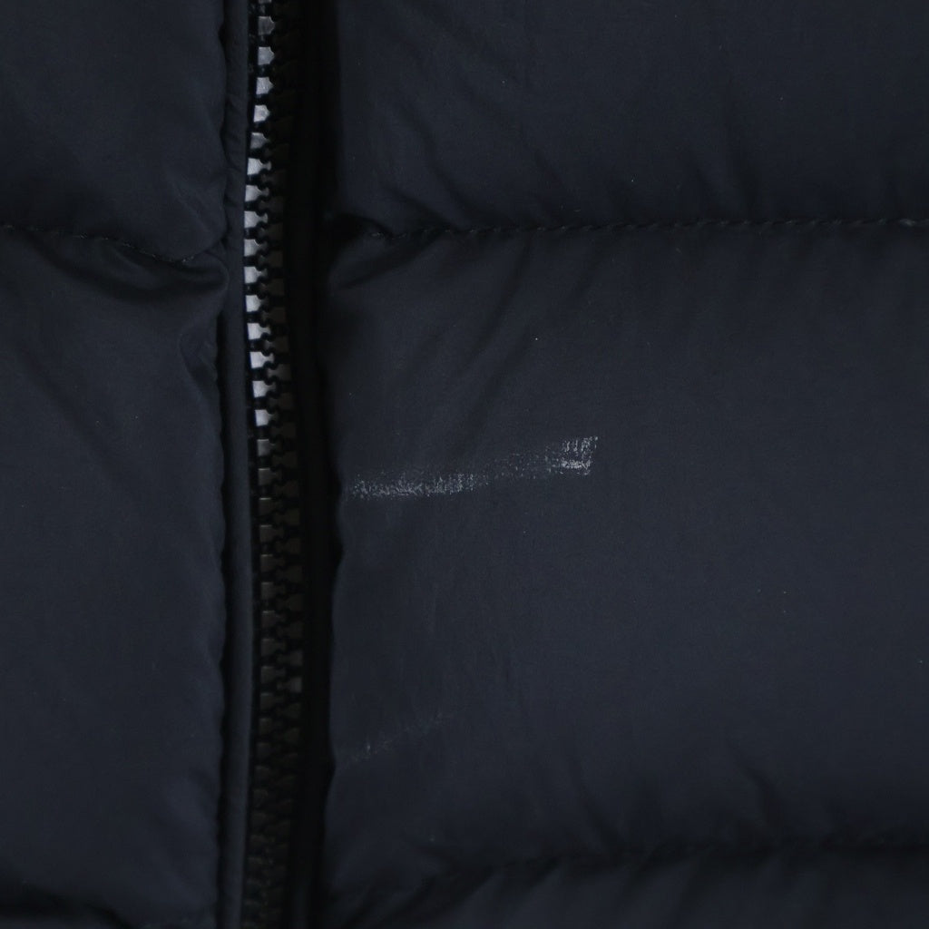 MONCLER(モンクレール) 24AW BARBUSTEL GIUBBOTTO レザーロゴワッペン ダウンジャケット ブラック J20911A00103 596K7