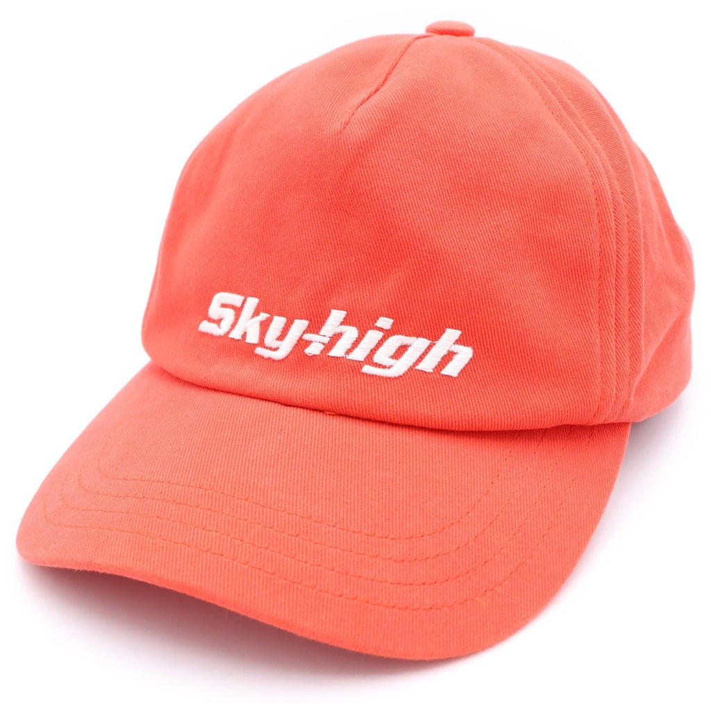 NO BRAND(ノーブランド) 24SS Sky High Farm スカイハイファーム フロントロゴ刺繍 パネルキャップ 帽子 レッド レディース