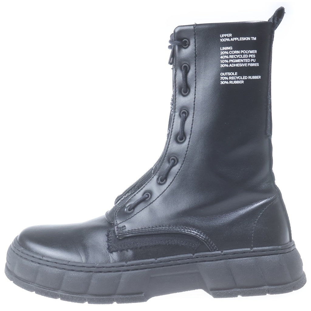 VIRON(ヴィロン) Apple Boots 1992 Appleskin アンクルブーツ ヒールブーツ ブラック