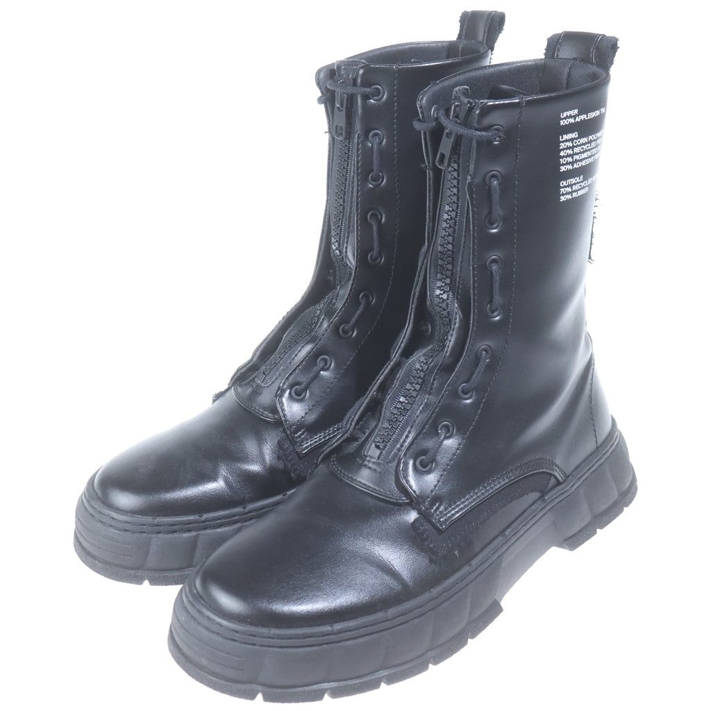 VIRON(ヴィロン) Apple Boots 1992 Appleskin アンクルブーツ ヒールブーツ ブラック