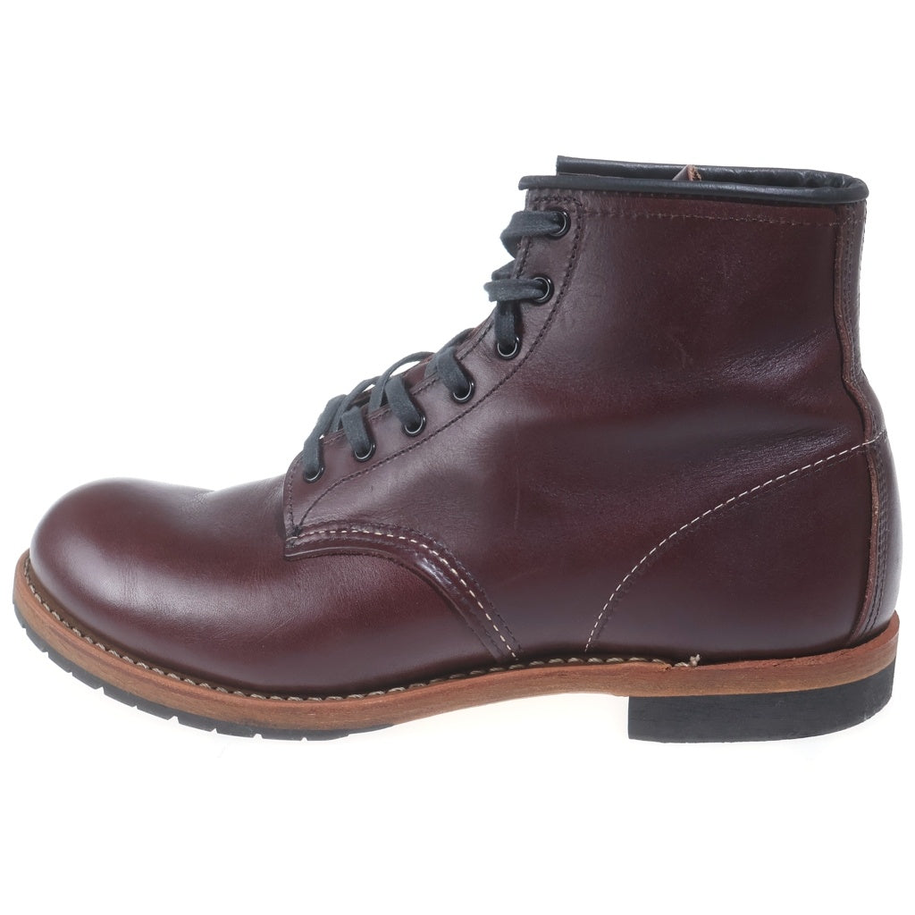 RED WING(レッド ウイング) 近年刺繍タグ 9011 ベックマン レースアップレザーブーツ ワインレッド US11/29cm
