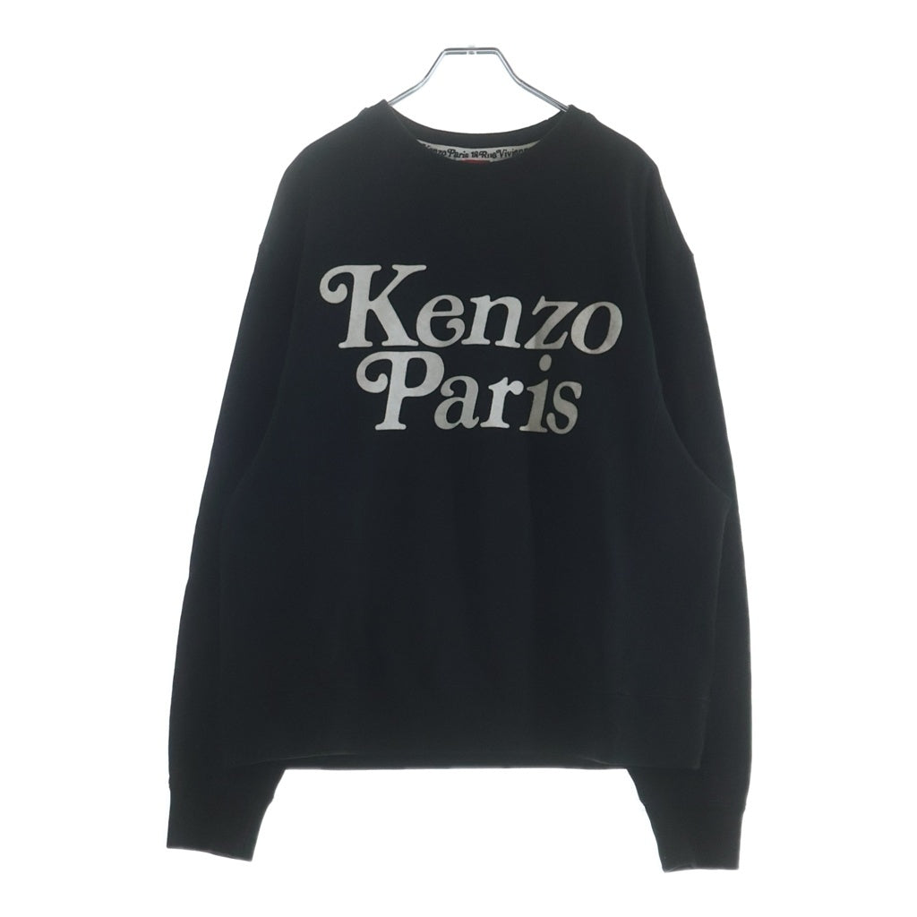 KENZO(ケンゾー) 23AW ×VERDY CLASSIC LOGO SWEAT ヴェルディ クラシックロゴ 長袖スウェットトレーナー ブラック FE55SW1464MG