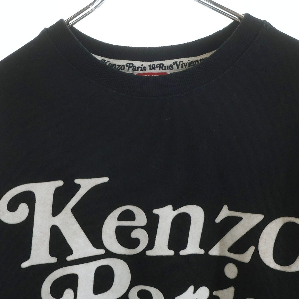 KENZO(ケンゾー) 23AW ×VERDY CLASSIC LOGO SWEAT ヴェルディ クラシックロゴ 長袖スウェットトレーナー ブラック FE55SW1464MG