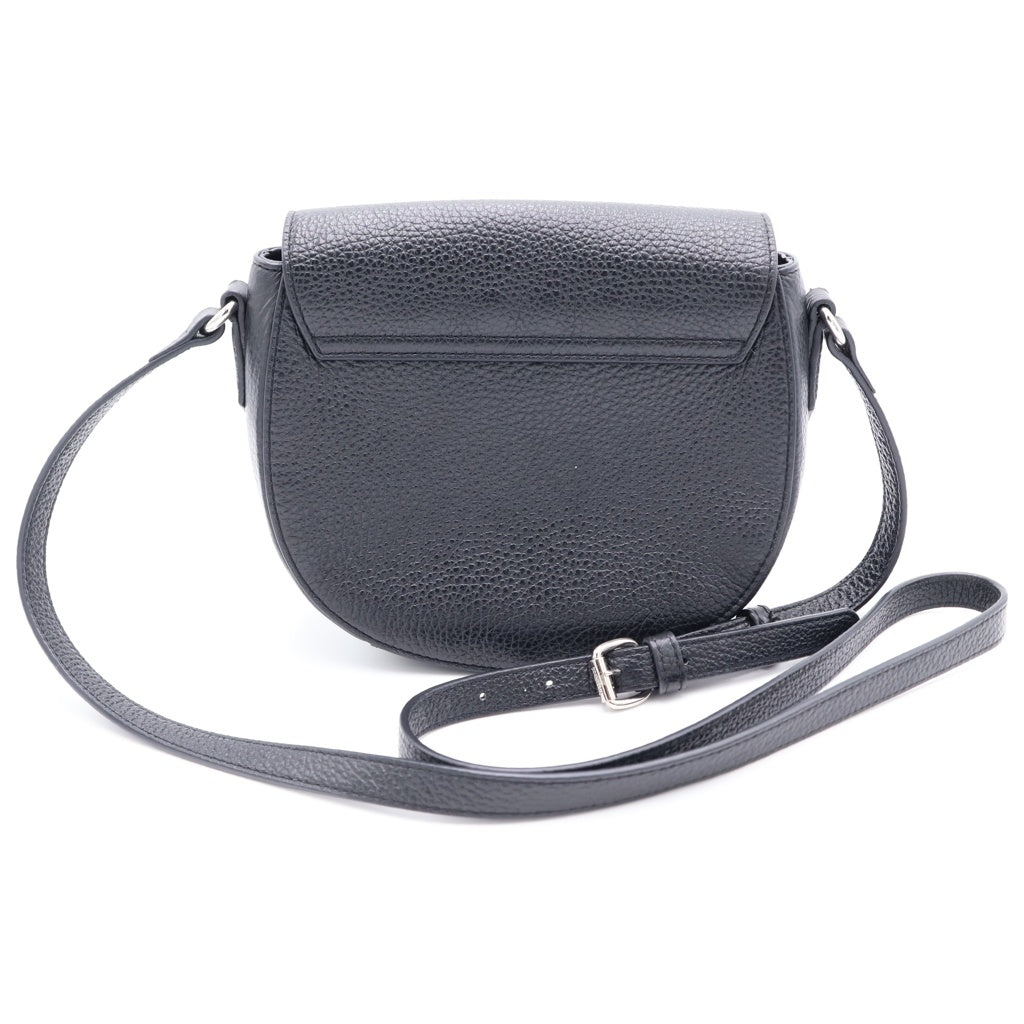 Vivienne Westwood(ヴィヴィアンウエストウッド) SADDLE BAG ショルダーバッグ ブラック レザー レディース