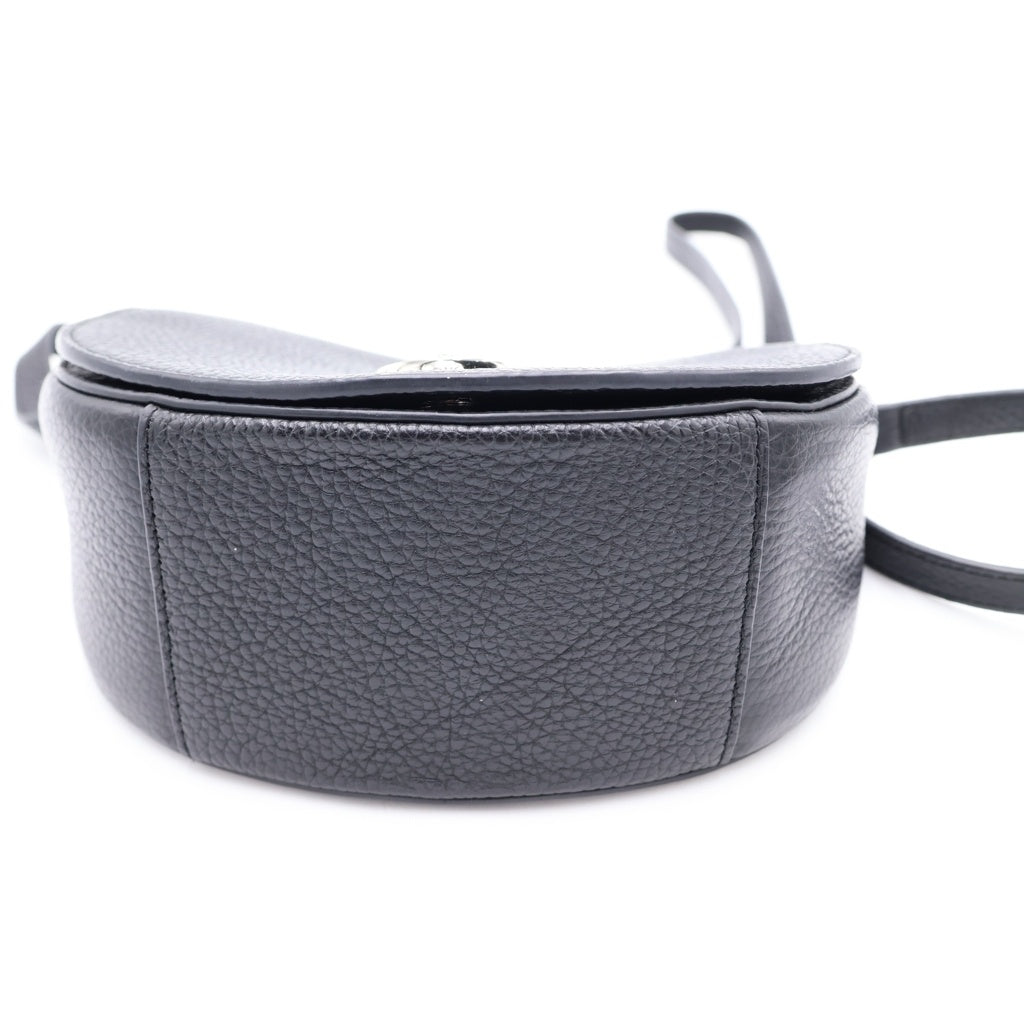 Vivienne Westwood(ヴィヴィアンウエストウッド) SADDLE BAG ショルダーバッグ ブラック レザー レディース