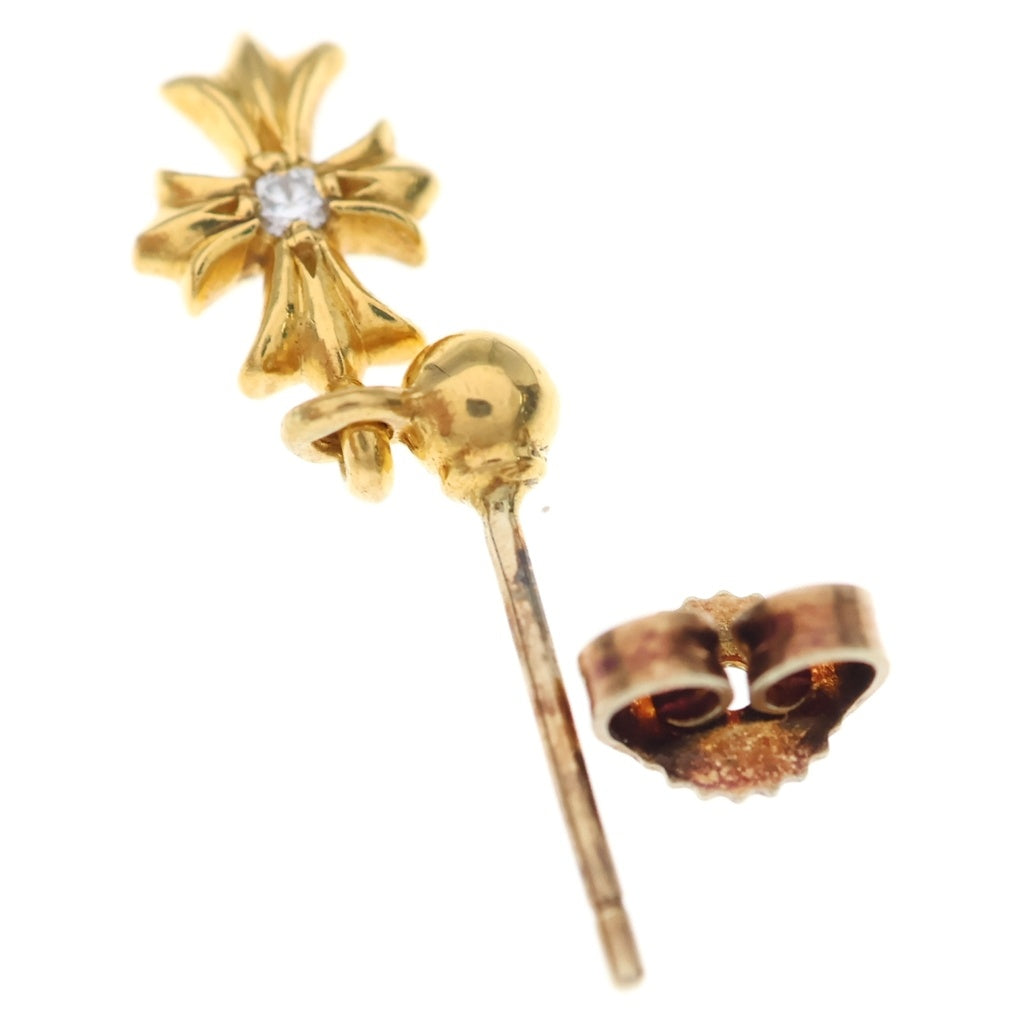 CHROME HEARTS(クロムハーツ) 22K TNY E CH PLS 1DIA タイニーE CHプラス ドロップピアス 1ダイヤ ゴールド BCA024
