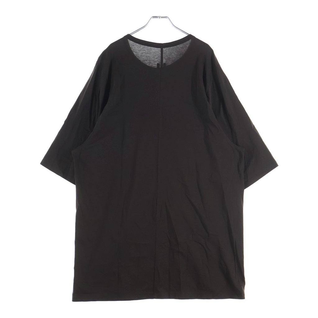 Rick Owens(リックオウエンス) 25AW ジャンボシルエット 半袖Tシャツ カットソー ブラウン RU02E1274-JA