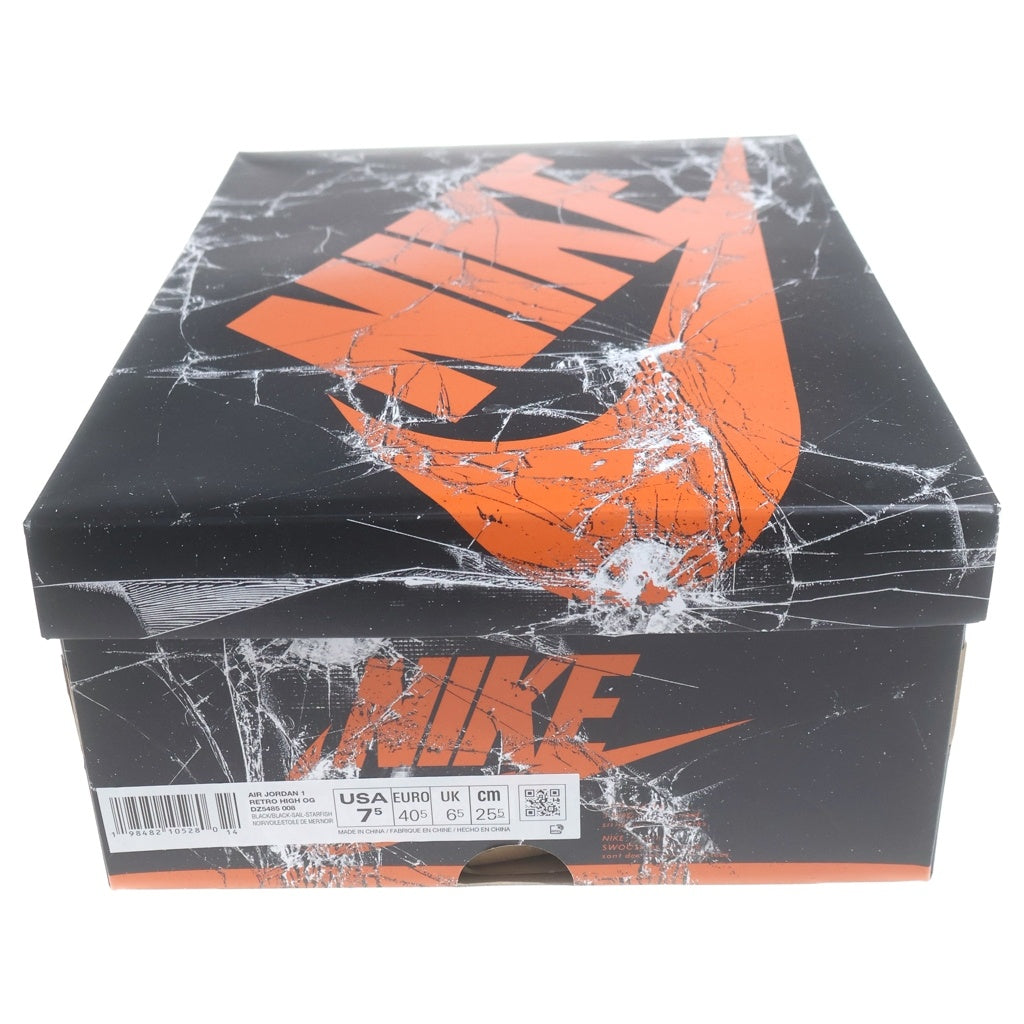 NIKE(ナイキ) AIR JORDAN 1 RETRO HIGH OG SHATTERED BACKBOARD エアジョーダン1 ハイカットスニーカー US7.5/25.5cm DZ5485-008