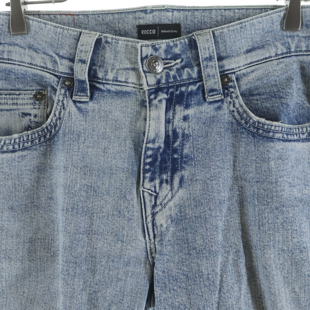TRUE RELIGION(トゥルーレリジョン) ROCCO Relaxed Skinny リラックススキニーデニムパンツ ストレートパンツ インディゴ