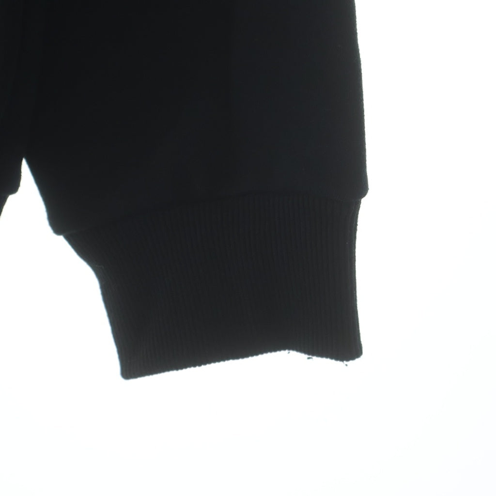 YORI SPORT(ヨリ スポーツ) JAPAN EXCLUSIVE 5 STRIPE ZIP UP ロゴプリントジップアップパーカー フーディー ブラック/ブルー