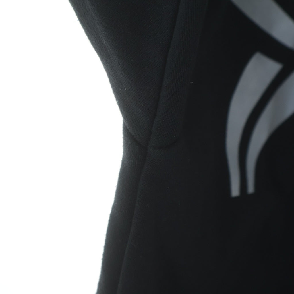 YORI SPORT(ヨリ スポーツ) JAPAN EXCLUSIVE 5 STRIPE ZIP UP ロゴプリントジップアップパーカー フーディー ブラック/ブルー