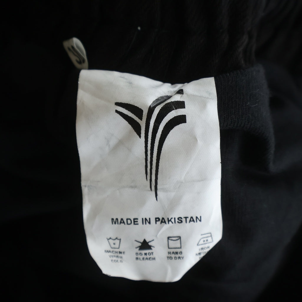 YORI SPORT(ヨリ スポーツ) ZIP OFF UNDERWEAR DENIM ダメージ加工 ショーツ切替 ワイドデニムパンツ ブラック