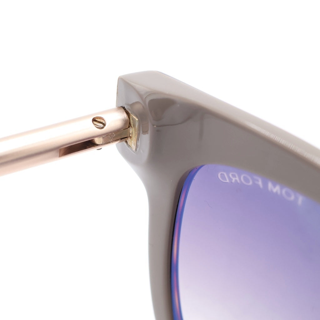 TOM FORD(トムフォード) 柄フレーム ウェリントンサングラス メガネ アイウェア ブラウン/グレー TF436 TF436 レディース