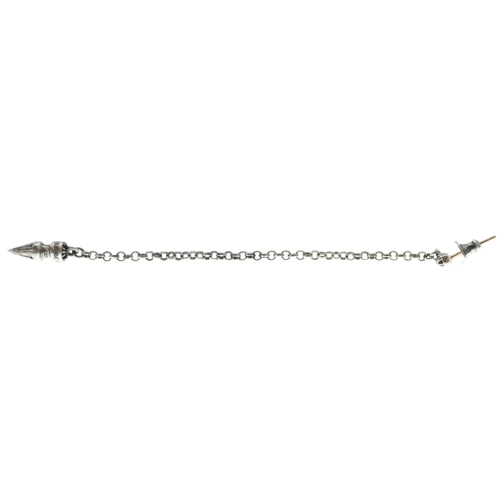 CHROME HEARTS(クロムハーツ) CHAIN SPIKE DROP チェーンスパイク ドロップピアス シルバー