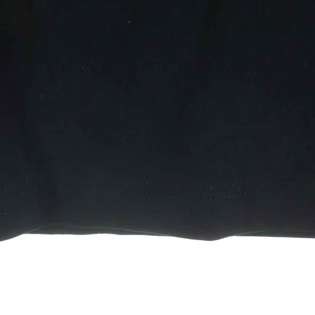 VETEMENTS(ヴェトモン) 25SS OVAL LOGO S/S TEE オーバルロゴプリント クルーネック半袖カットソーTシャツ ブラック