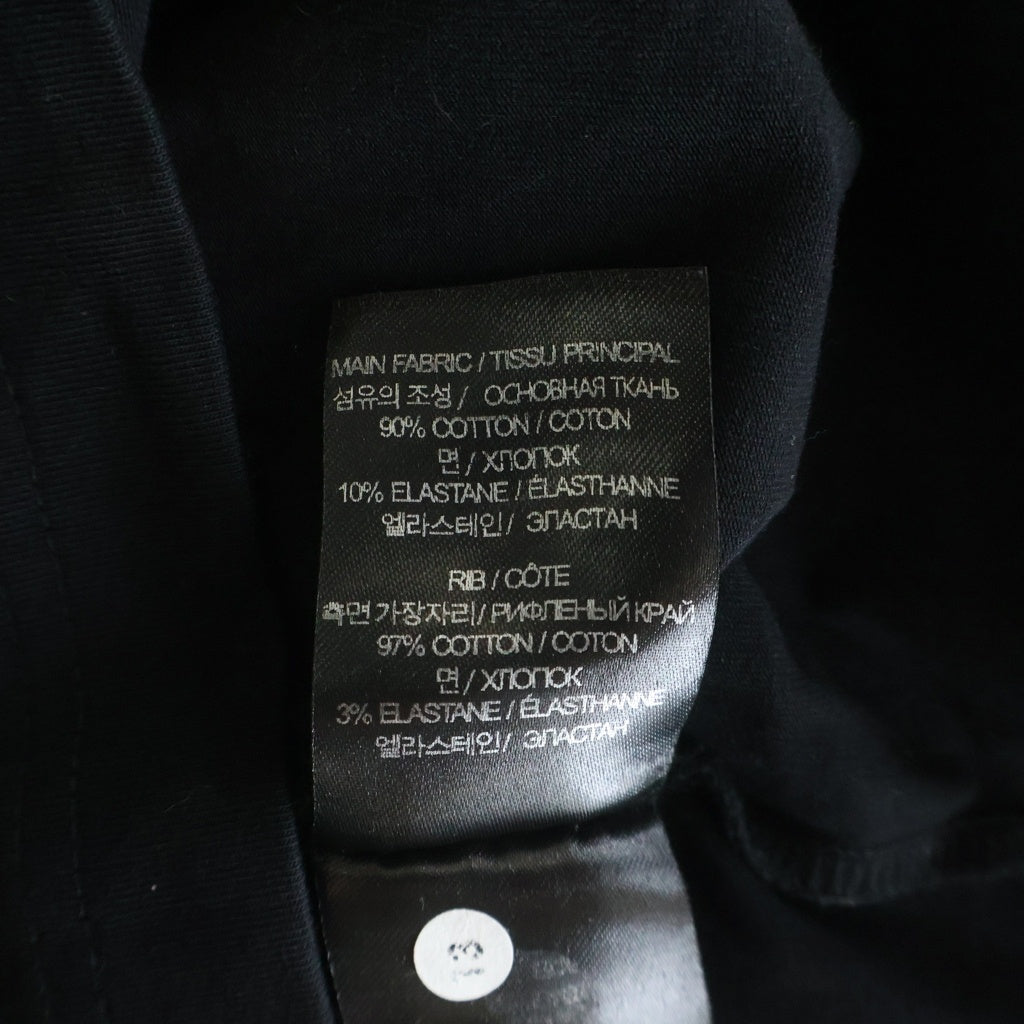 VETEMENTS(ヴェトモン) 25SS OVAL LOGO S/S TEE オーバルロゴプリント クルーネック半袖カットソーTシャツ ブラック