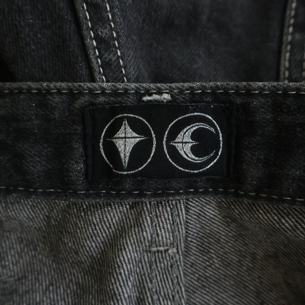 THUG CLUB(サグクラブ) 24SS TRIBAL TREE DENIM PANTS トライバルツリー デニムパンツ グレー TC24PT0502