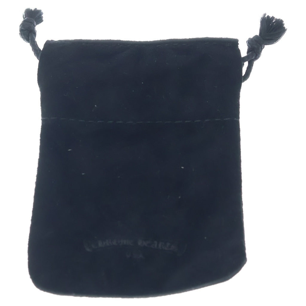 CHROME HEARTS(クロムハーツ) BELT LOOP D RING Dリング クロスボールベルトループ ブラック/シルバー BCA415
