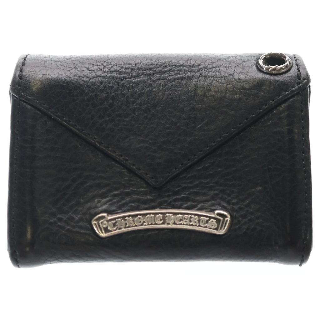CHROME HEARTS(クロムハーツ) TINY WALLET タイニーレザーウォレット CHプラスボタン 財布 ブラック