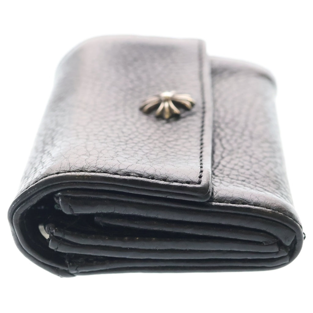 CHROME HEARTS(クロムハーツ) TINY WALLET タイニーレザーウォレット CHプラスボタン 財布 ブラック