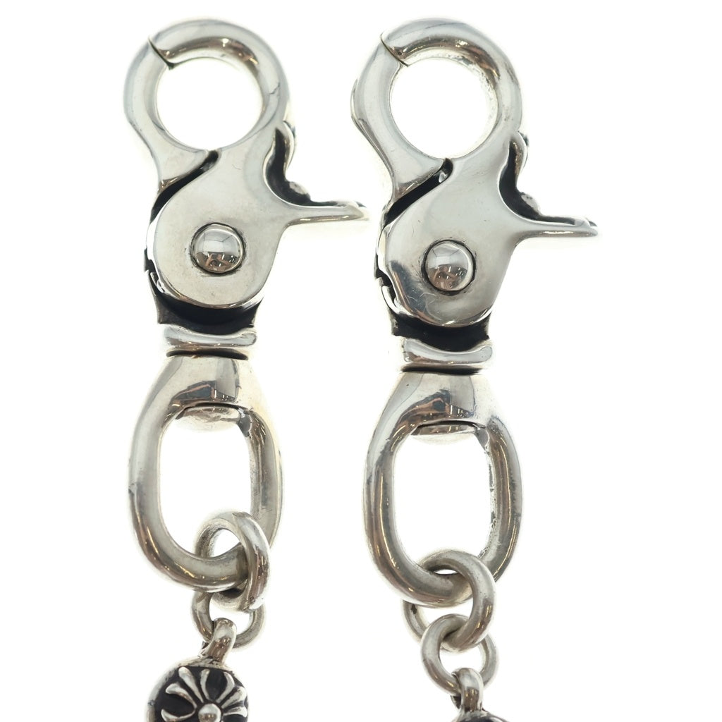 CHROME HEARTS(クロムハーツ) 2BALL SHORT-T/2クリップショート#2クロスボール ウォレットチェーン シルバー BCA064