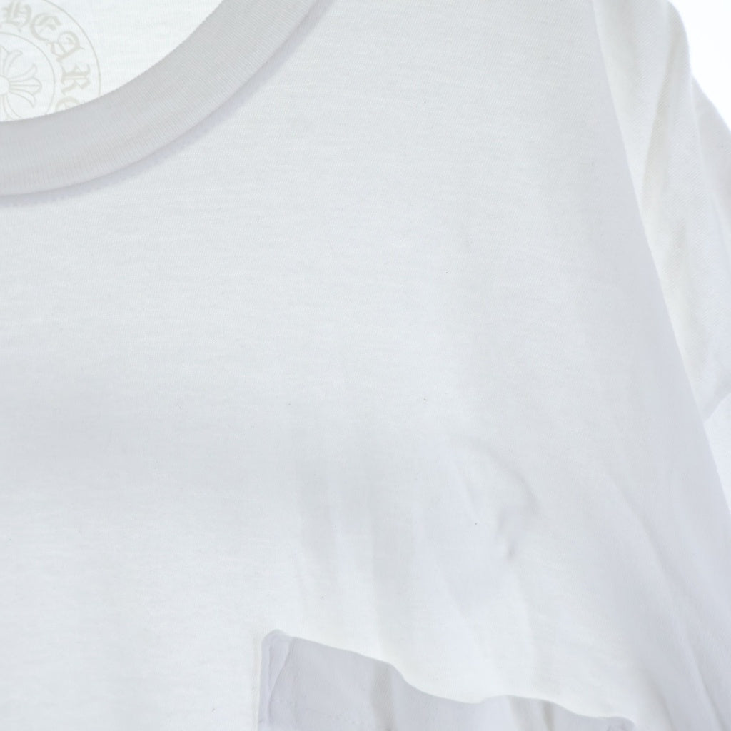 CHROME HEARTS(クロムハーツ) SCL S/S TEE バックスクロールラベルプリント クルーネック半袖カットソーTシャツ ホワイト