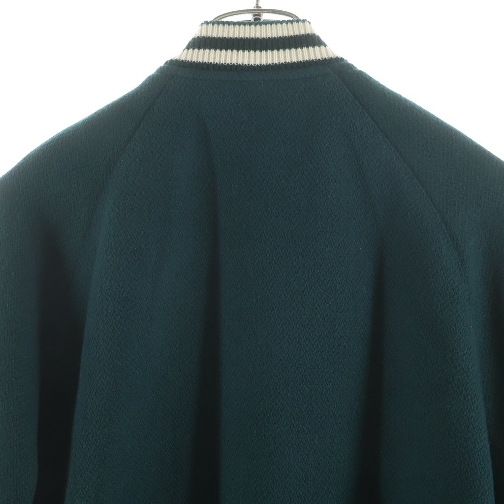 CELINE(セリーヌ) 25SS TRIOMPHE TEDDY JACKET トリンオフ ボタンアップ ウールテディジャケット グリーン RV0L4896C-31VP