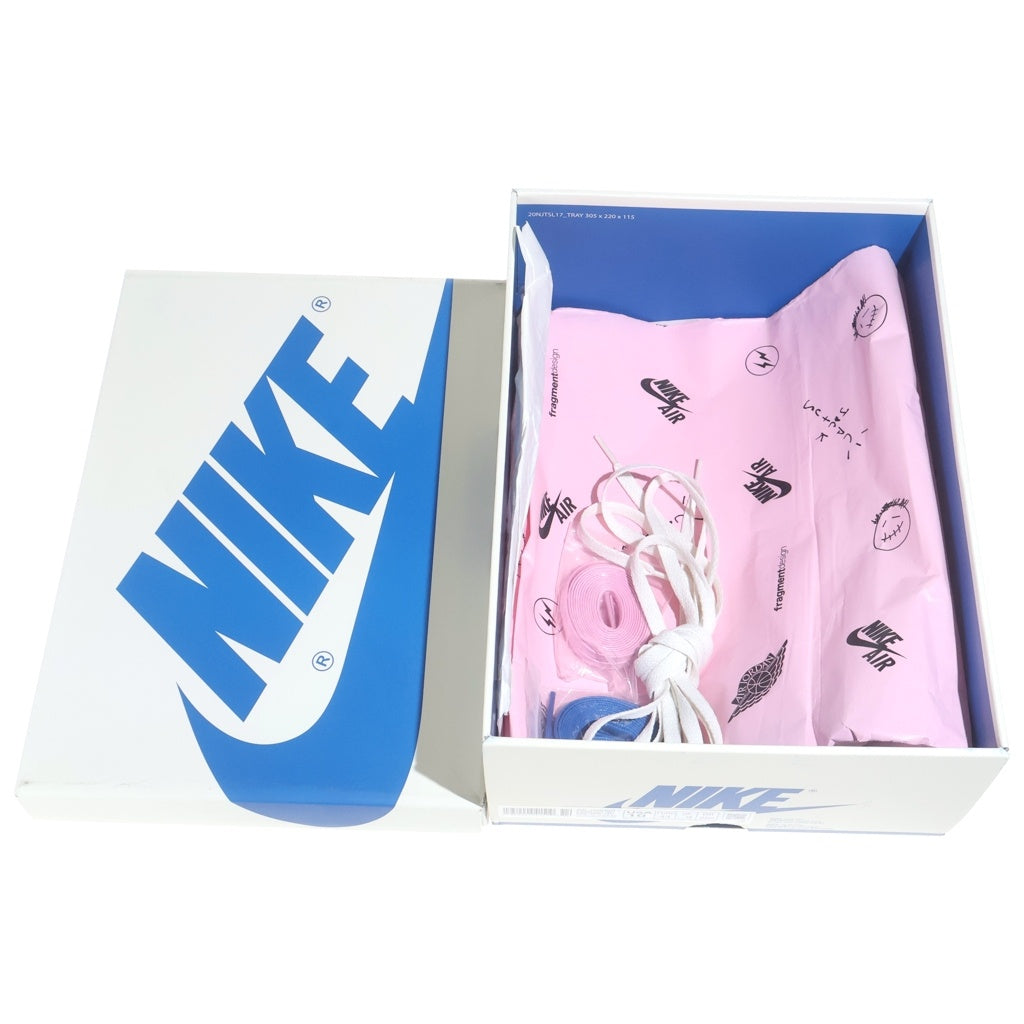 NIKE(ナイキ) ×TRAVIS SCOTT FRAGMENT DESIGN AIR JORDAN 1 LOW OG SP DM7866-140 エアジョーダン1 ローカットスニーカー ブルー