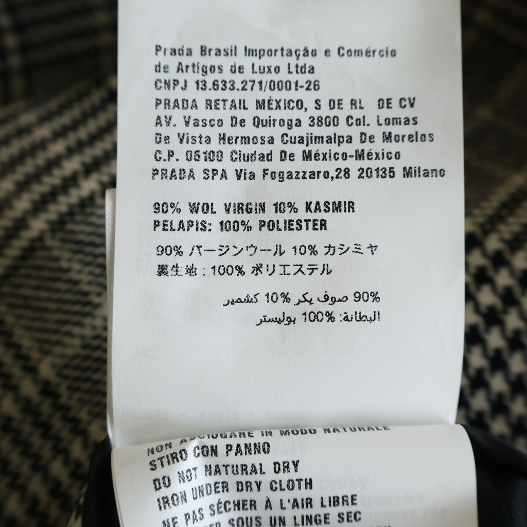 miumiu(ミュウミュウ) ウールチェック スカート グレー レディース MG757 R142 1SCE
