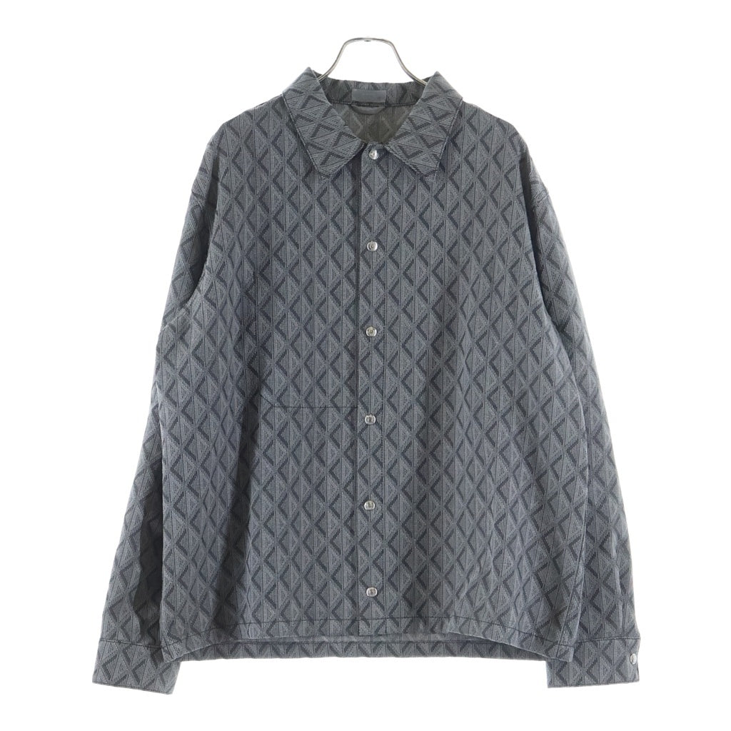 Christian Dior(クリスチャンディオール) CD Diamond オーバーサイズカラー長袖シャツ グレー 033D490N329X 033D490N329X