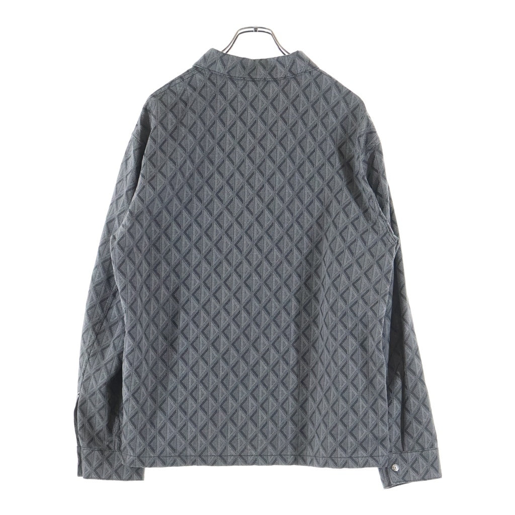 Christian Dior(クリスチャンディオール) CD Diamond オーバーサイズカラー長袖シャツ グレー 033D490N329X 033D490N329X