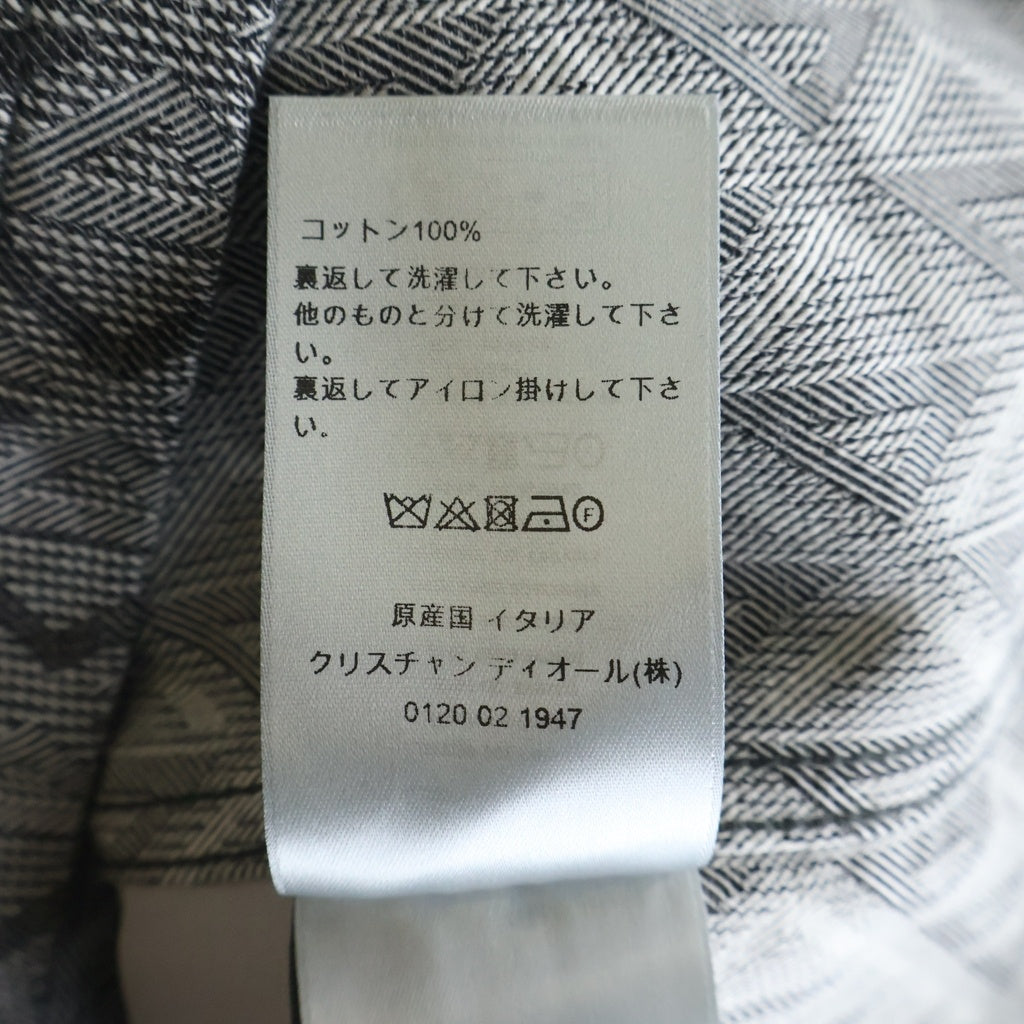 Christian Dior(クリスチャンディオール) CD Diamond オーバーサイズカラー長袖シャツ グレー 033D490N329X 033D490N329X