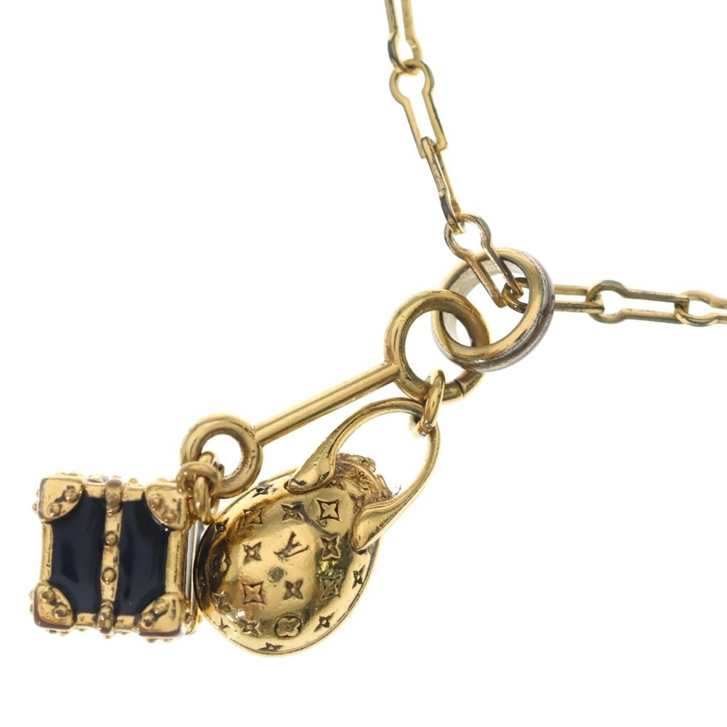 LOUIS VUITTON(ルイヴィトン) コリエ シェンヌ エッグ トランク ミニグラム ネックレス GP M68933 レディース