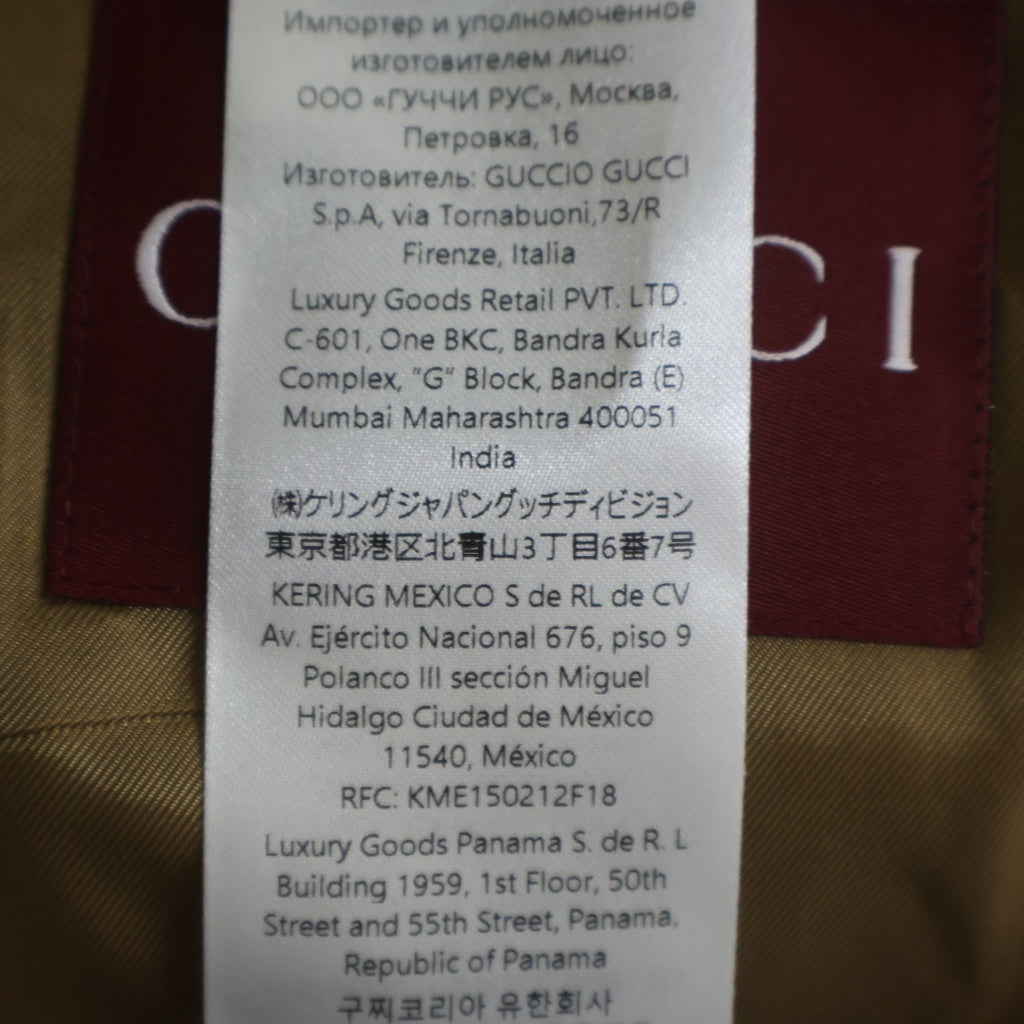 GUCCI(グッチ) FAUX FAR COAT ボタンアップ フェイクファーコート ブラウン 797076 ZARUP 797076 ZARUP