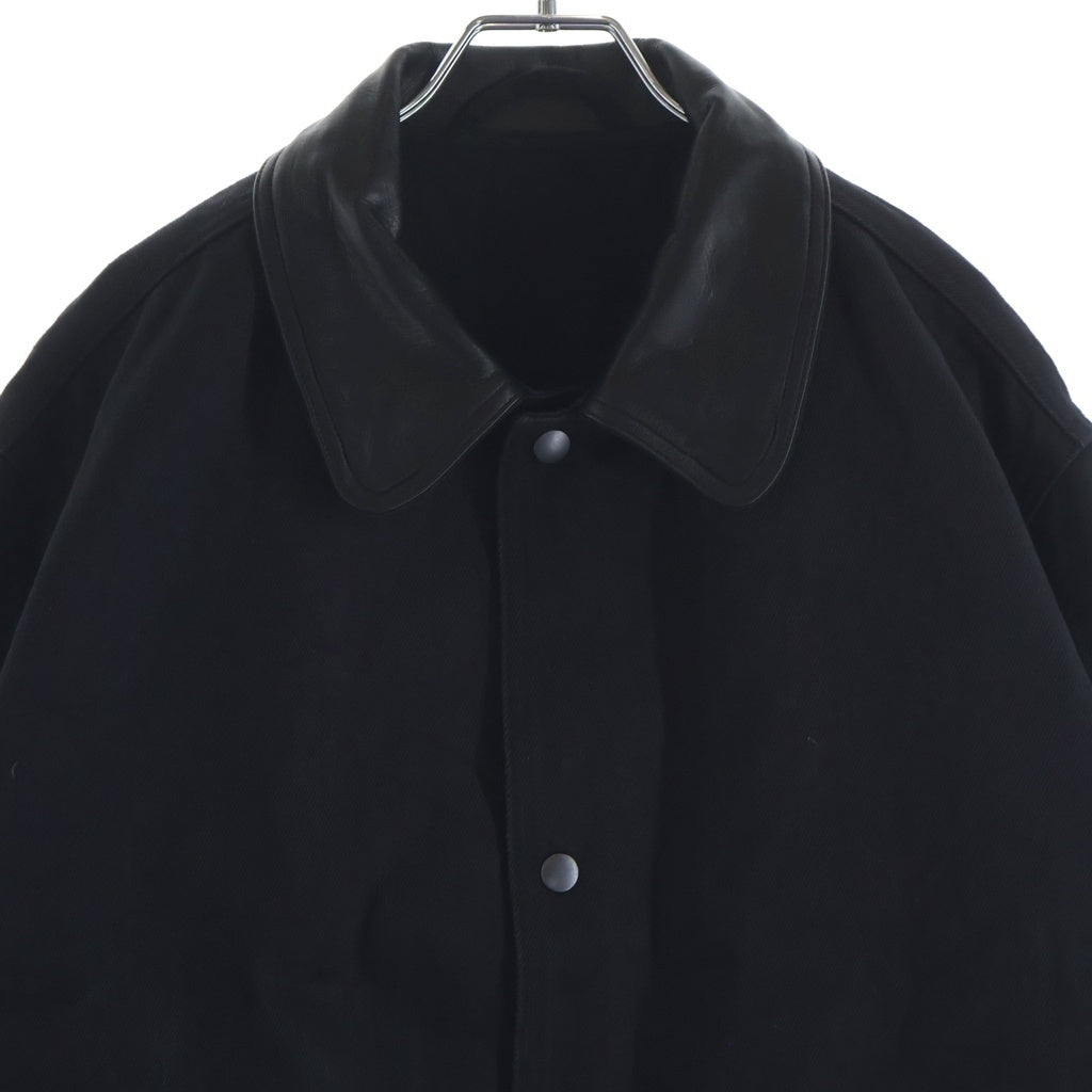 COMOLI(コモリ) 25AW デニムレザーワークジャケット ブラック C03-01015