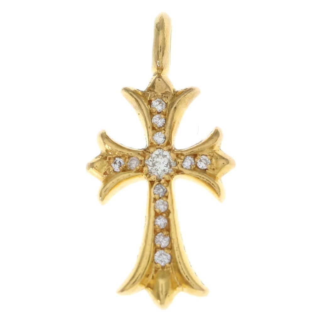 CHROME HEARTS(クロムハーツ) 22K TNY CRSF P/DIA タイニーファットクロス PAVEダイヤ ペンダントトップ ゴールドBCA033 ‐